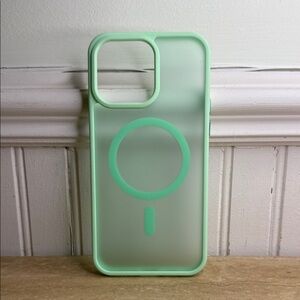 Mint Green Phone Case with MagSafe Compatibility